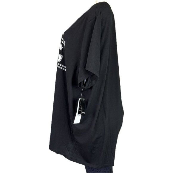 Vinyl Icons +4 Black Crew Neck High Voltage AC/DC Band Graphic Short Sleeve Tee - Picture 5 of 6